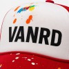 Custom Blue Baseball Cap With White Logo Embroidery