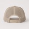 Custom Khaki Trucker Hat With Green & Yellow Logo Print