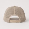 Custom Khaki Trucker Hat With Green & Yellow Logo Print