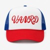 Custom Black Trucker Hat With White Logo & Mesh Back