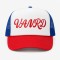 Custom Black Trucker Hat With White Logo & Mesh Back