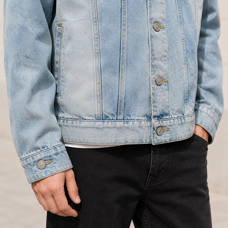 VANRD Custom Light Wash Denim Trucker Jacket