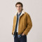 Custom Tan Suede Sherpa Trucker Jacket