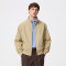 Custom Khaki Harrington Jacket With Stand Collar