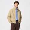 Custom Khaki Harrington Jacket With Stand Collar