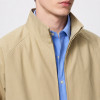 Custom Khaki Harrington Jacket With Stand Collar