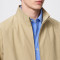Custom Khaki Harrington Jacket With Stand Collar
