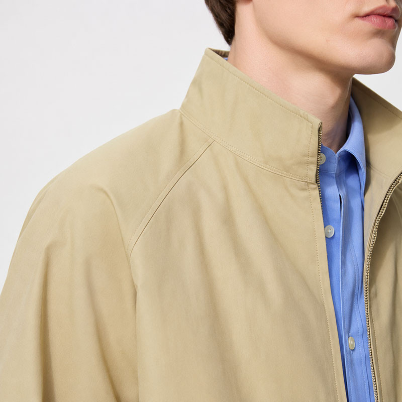 Custom Khaki Harrington Jacket