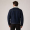 Custom Dark Wash Denim Sherpa Trucker Jacket