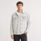 Custom Light Wash Denim Sherpa Trucker Jacket
