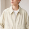Custom Ivory Bomber Jacket With Elastic Hem