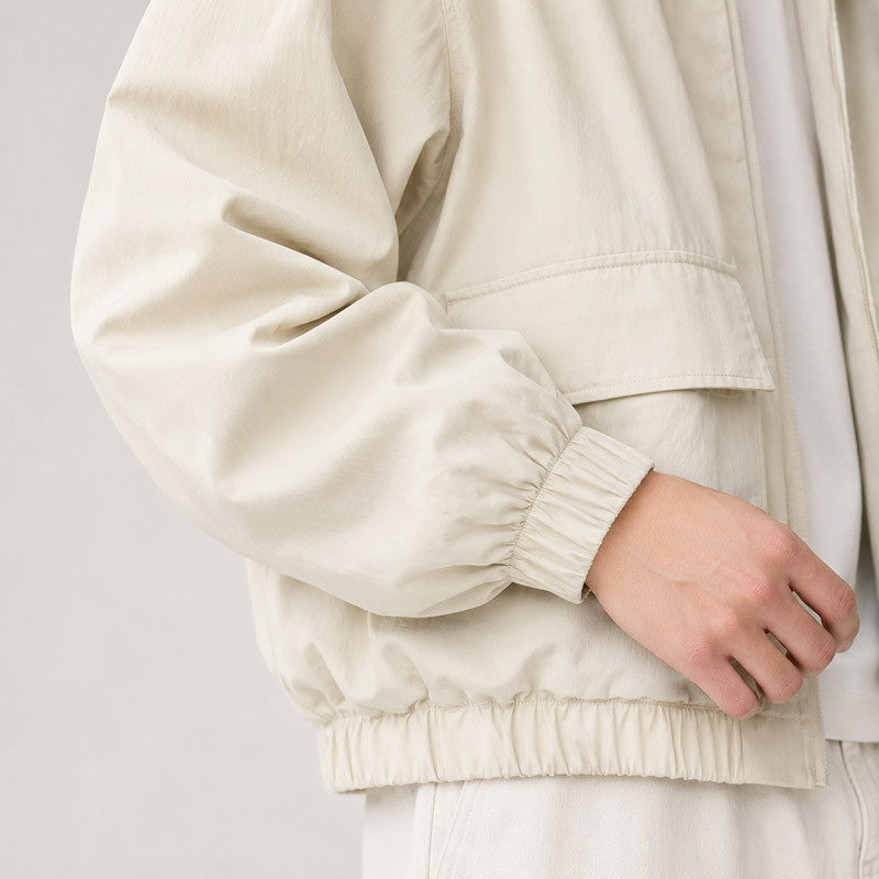VANRD Custom Ivory Bomber Jacket