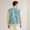 Custom Tie-Dye Varsity Jacket With Cream Sleeves