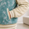 Custom Tie-Dye Varsity Jacket With Cream Sleeves