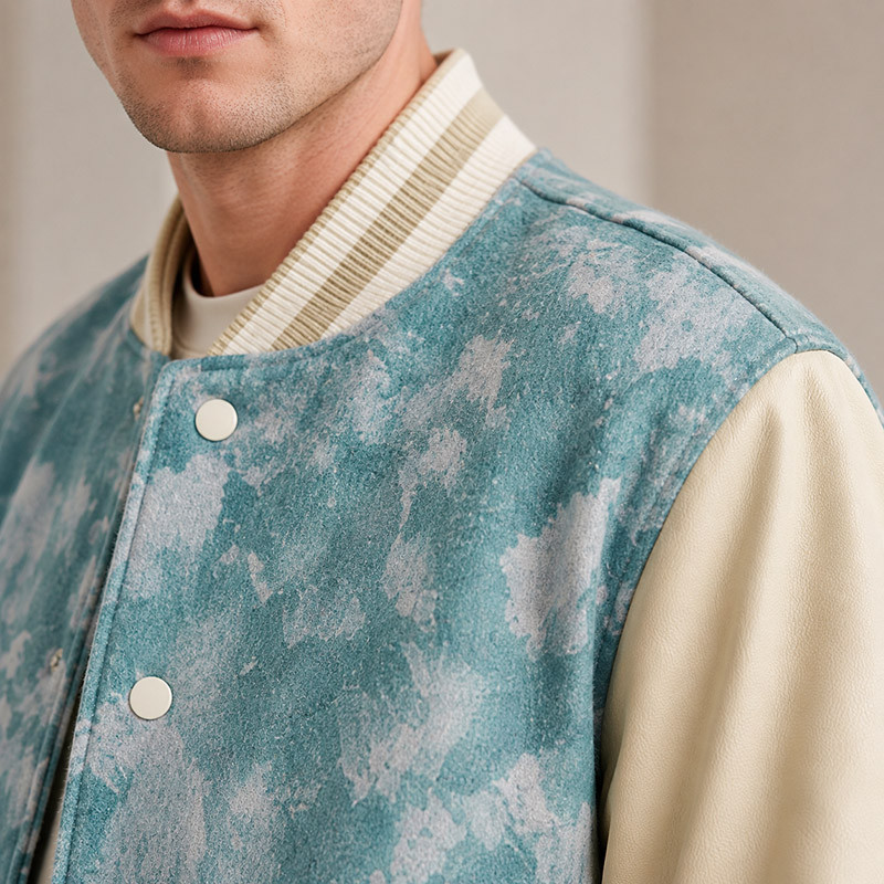 Custom Tie-Dye Varsity Jacket