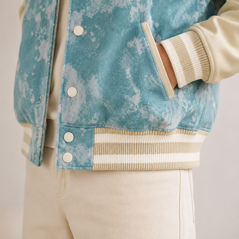 VANRD Custom Tie-Dye Varsity Jacket