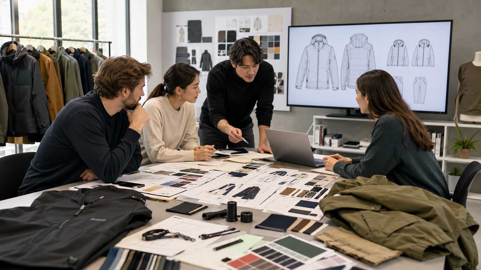 clothing manufacturer production process from tech pack to finished garment
