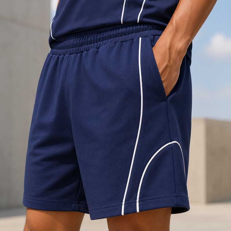 VANRD Custom Contrast Logo Tee And Shorts Set