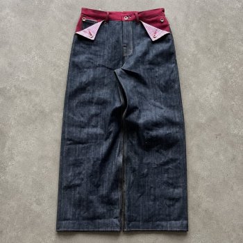 Custom Indigo Wash Baggy Fit Denim Jeans