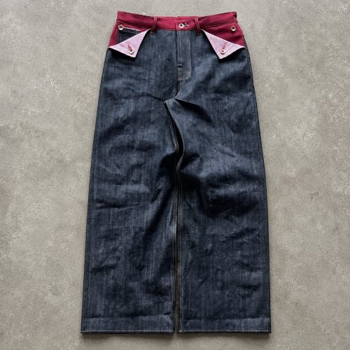 Custom Indigo Wash Baggy Fit Denim Jeans