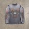 Custom Vintage Wash Flame Graphic Long Sleeve Tee