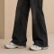 Custom Black Wash Distressed Straight Leg Jeans