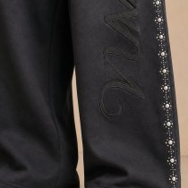 Custom Velvet Sweatpants With Pearl Logo Detail