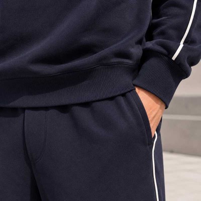Custom Piping Crewneck Sweatshirt With Logo