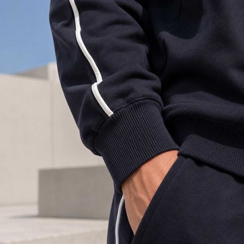 Custom Piping Crewneck Sweatshirt With Logo