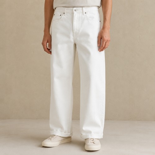 Custom Baggy Chino Pants With Side Stripe