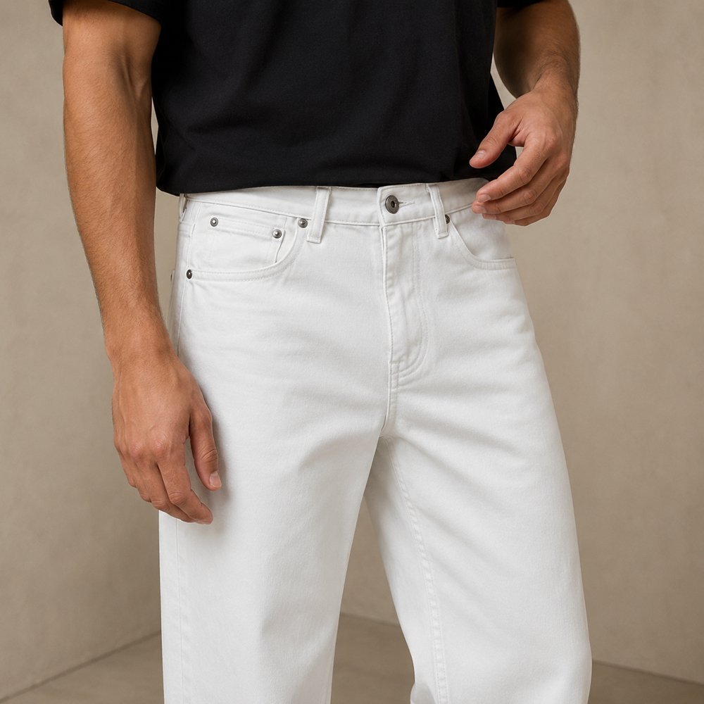 VANRD Custom Baggy Chino Pants With Side Stripe