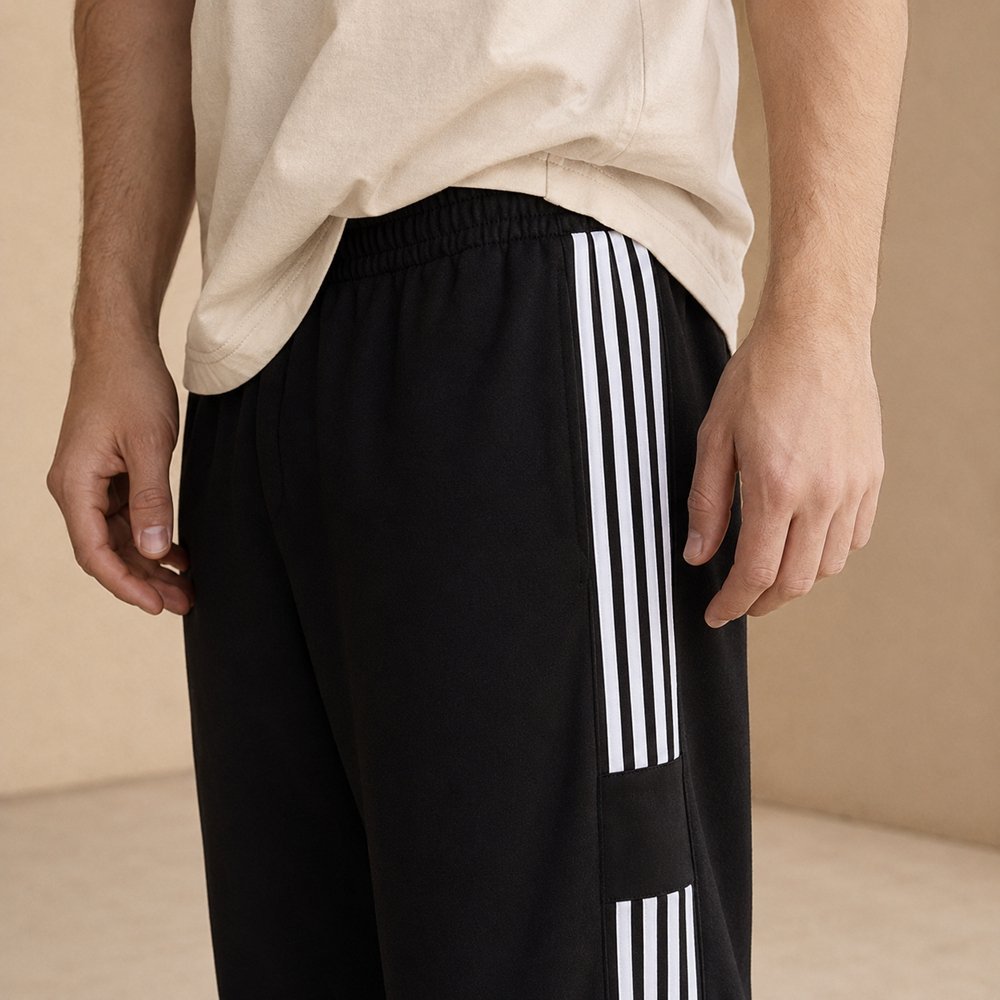 VANRD Custom Striped Track Pants With Logo Embroidery