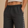 Custom Velvet Sweatpants With Pearl Logo Detail