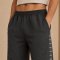 Custom Velvet Sweatpants With Pearl Logo Detail