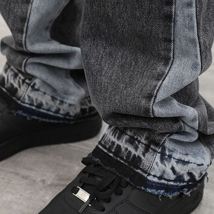 VANRD Custom Vintage Grey Wash Baggy Fit Jeans