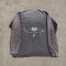Custom Vintage Wash Flame Graphic Long Sleeve Tee
