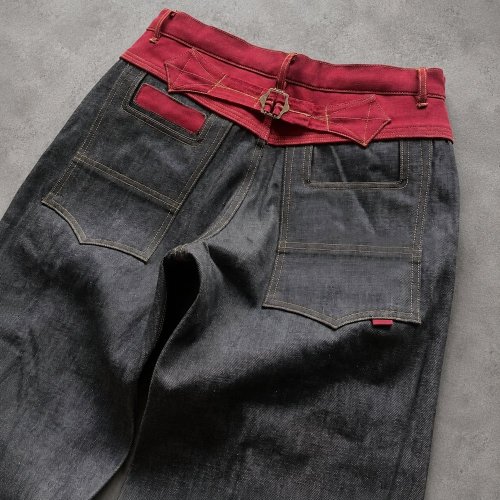 Custom Indigo Wash Baggy Fit Denim Jeans
