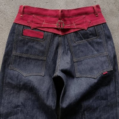 Custom Indigo Wash Baggy Fit Denim Jeans