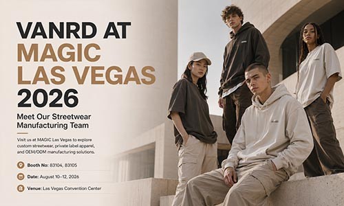 VANRD at MAGIC Las Vegas 2026 | Streetwear Manufacturer & Private Label Apparel Partner