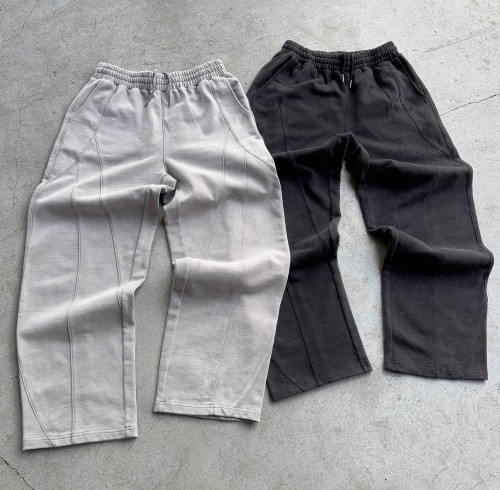 Purple Rhinestone Embellished Sweatpants