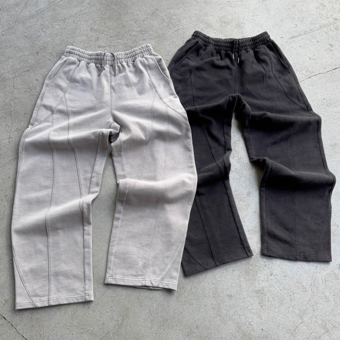 Purple Rhinestone Embellished Sweatpants
