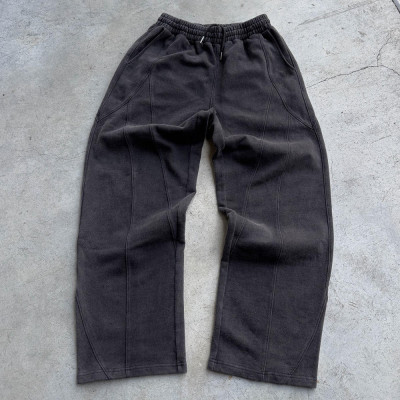 Purple Rhinestone Embellished Sweatpants