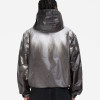 Black Heat-Reactive Thermochromic Hooded Jacket