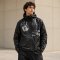 Black Heat-Reactive Thermochromic Hooded Jacket