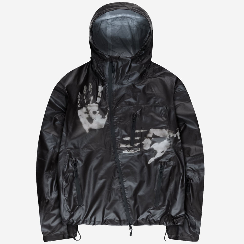 Black Heat-Reactive Thermochromic Hooded Jacket