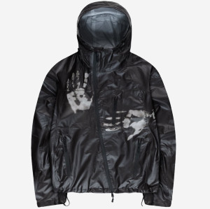 Black Heat-Reactive Thermochromic Hooded Jacket