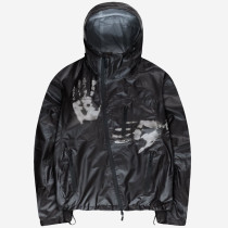 Black Heat-Reactive Thermochromic Hooded Jacket