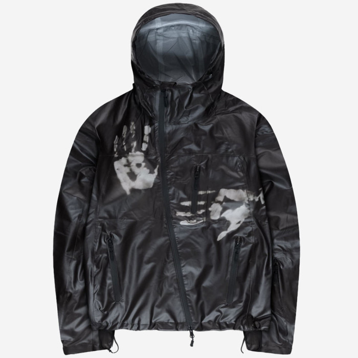 Black Heat-Reactive Thermochromic Hooded Jacket