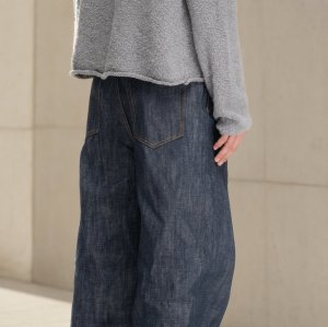Dark Indigo Baggy Wide-Leg Jeans