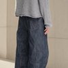 Dark Indigo Baggy Wide-Leg Jeans